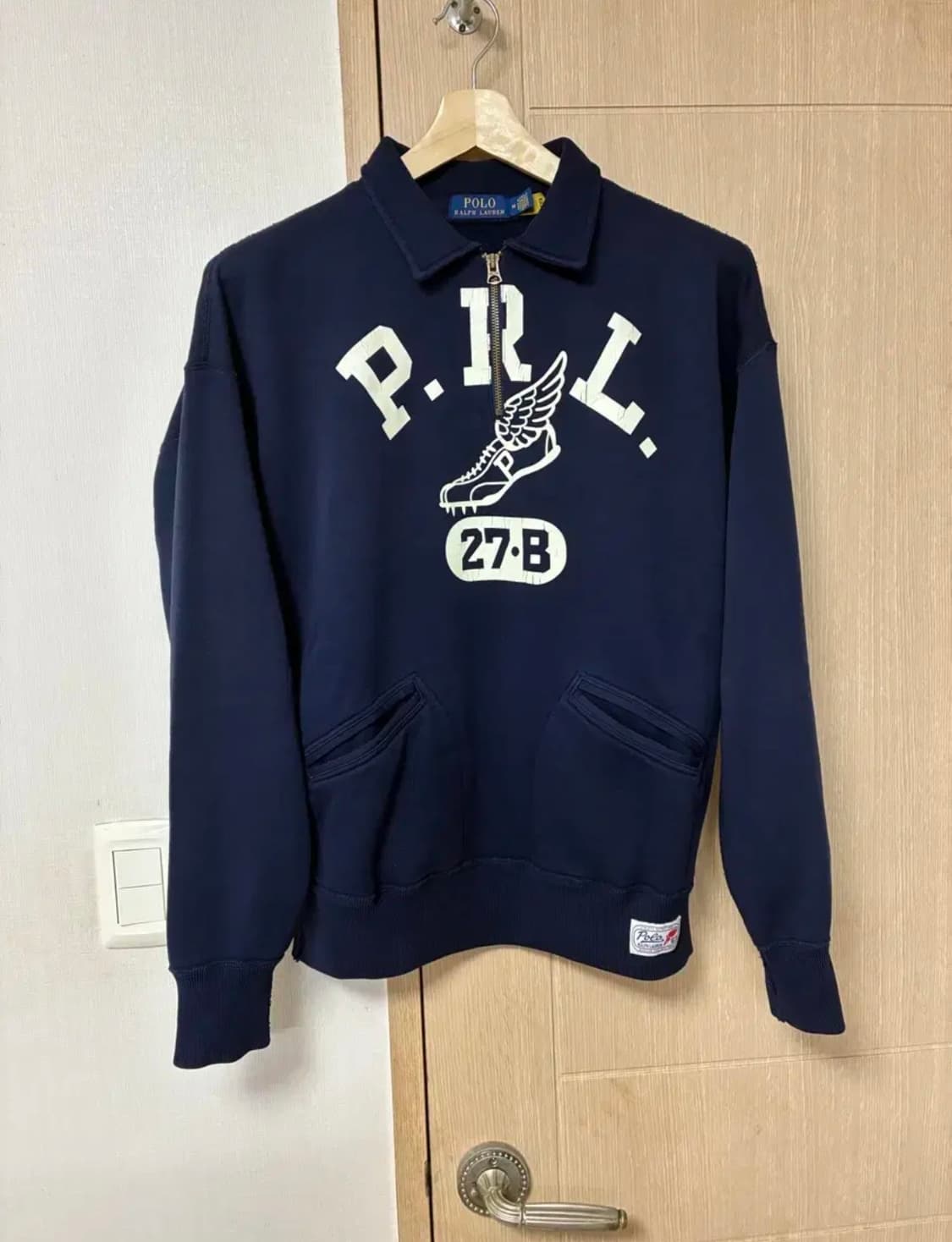 [M]폴로 랄프로렌 런클럽 하프집업 스웻셔츠 네이비 상품이미지2