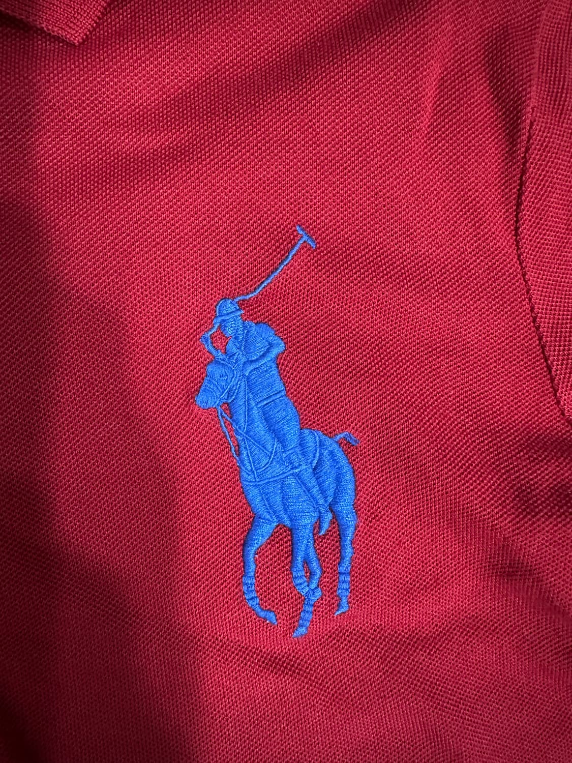 폴로 랄프로렌(Ralph Lauren) 빅포니 긴팔 카라티 레드 M 상품이미지3