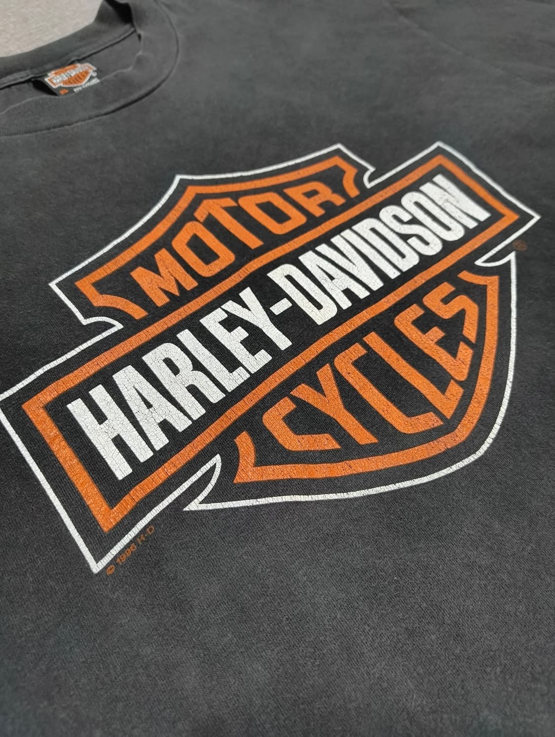 90s 할리데이비슨 로고 티셔츠 XL 상품이미지2