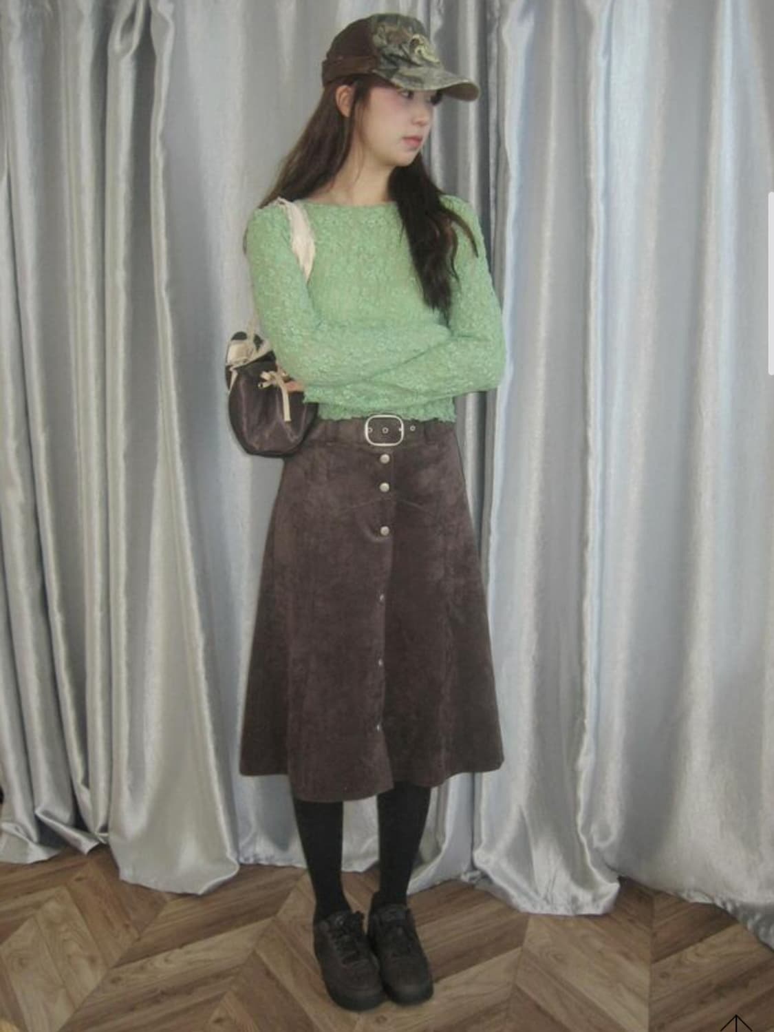 택O새상품 ) 루루서울 올드 뮤직 스커트 old misic skirt 상품이미지5