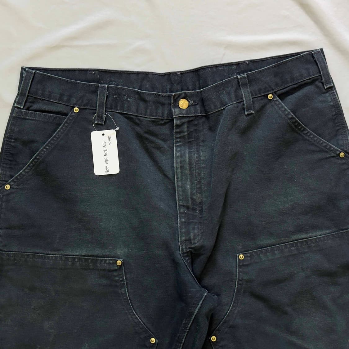 칼하트 더블니 워크팬츠 B01 BLK 40X30 상품이미지2