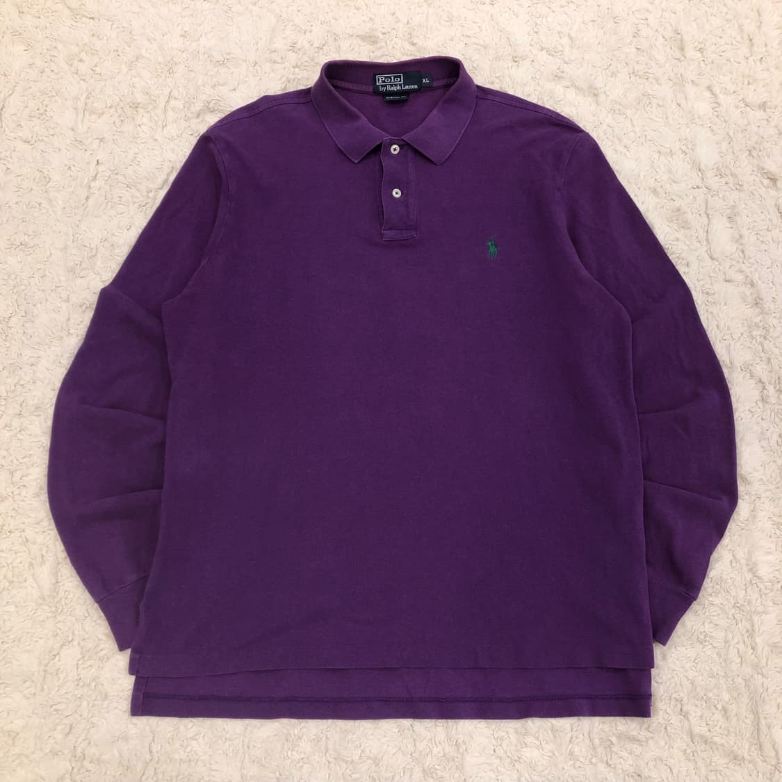 폴로 랄프로렌 퍼플 카라 롱슬리브 티셔츠 상품이미지2