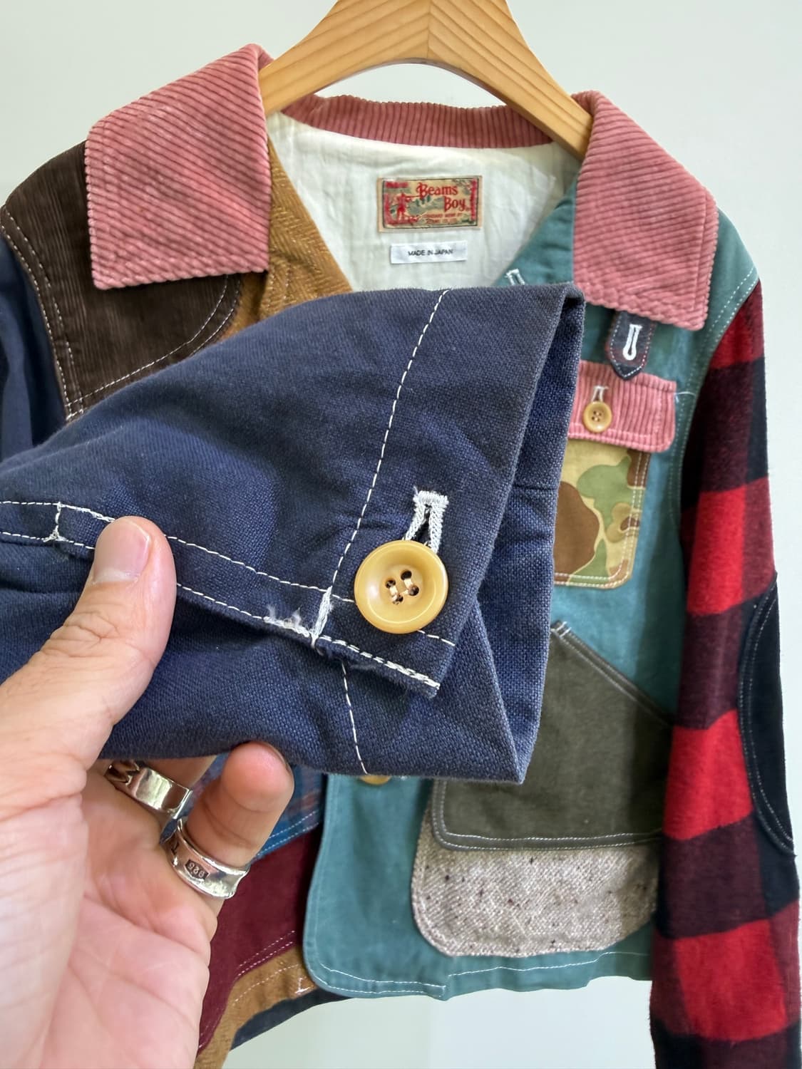 BEAMS BOY (Made in Japan) 패치워크 자켓 상품이미지4