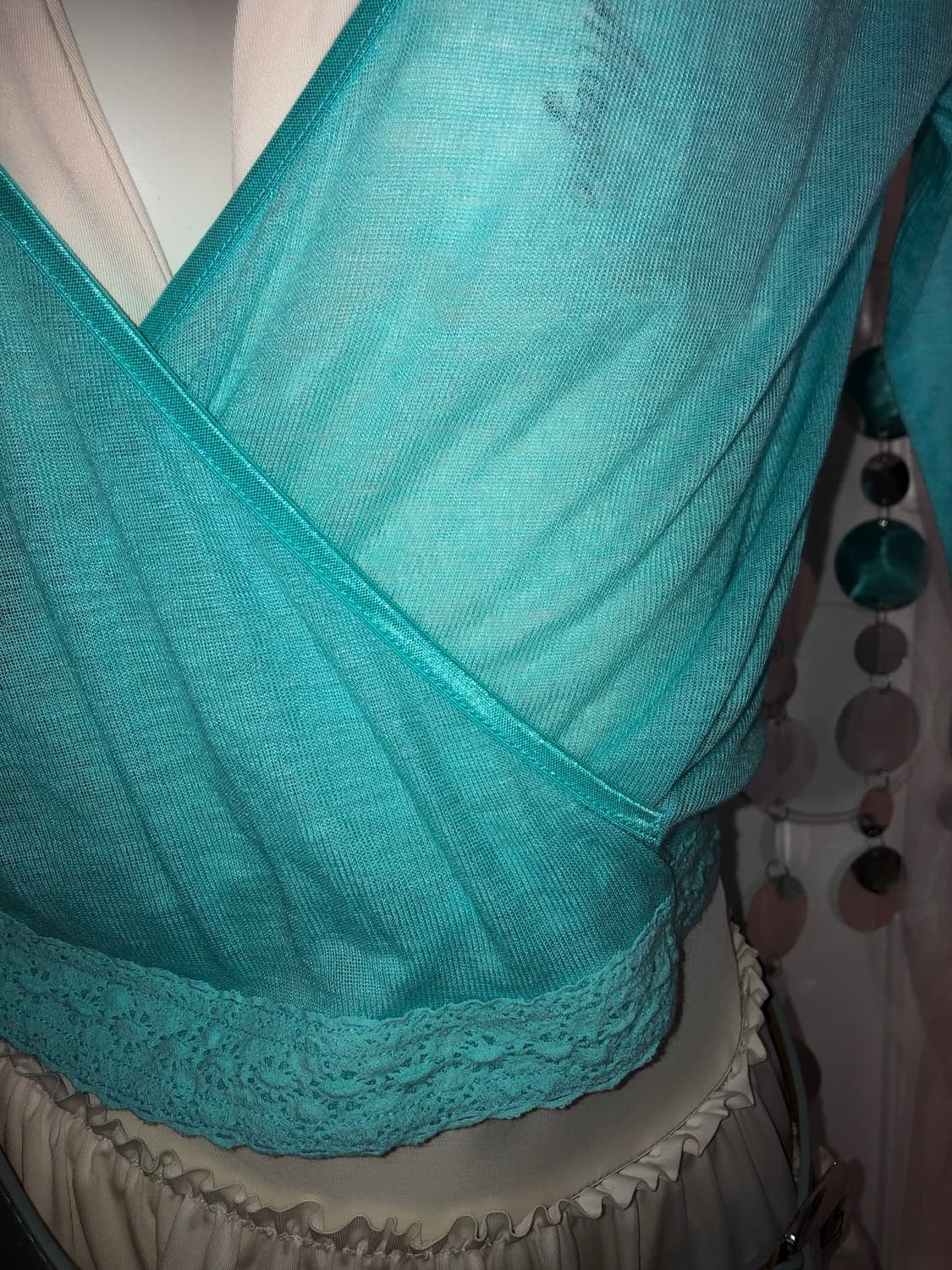 ballet blue wrap top 상품이미지3