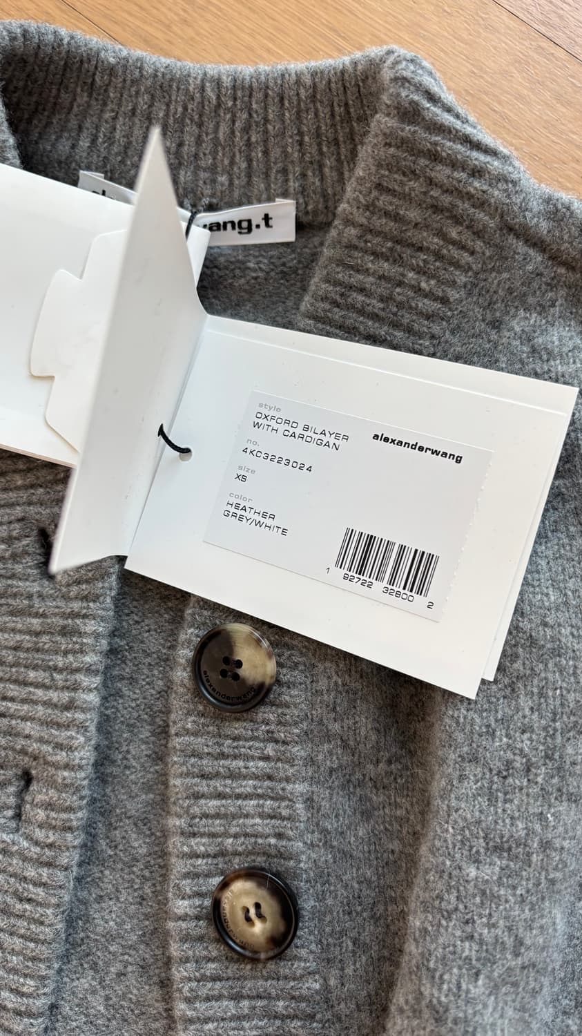 알렉산더왕 레이어드 셔츠 가디건 xs 상품이미지3