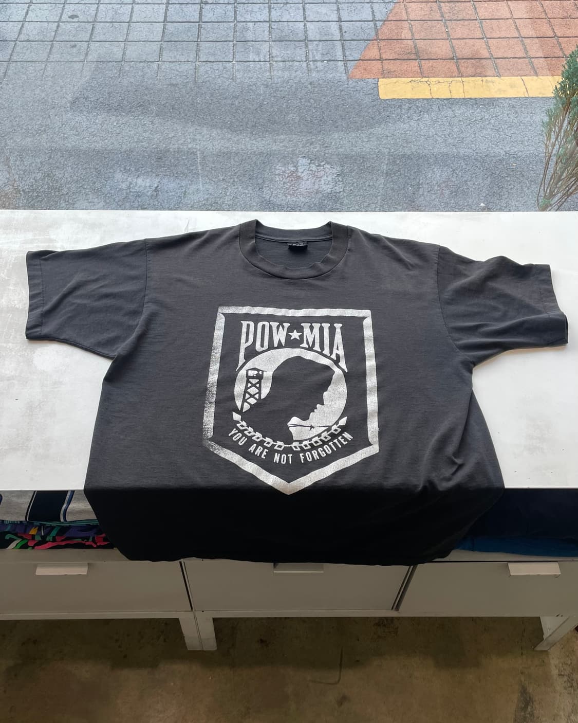 90’s USA POW · MIA T-shirt XL  상품이미지3