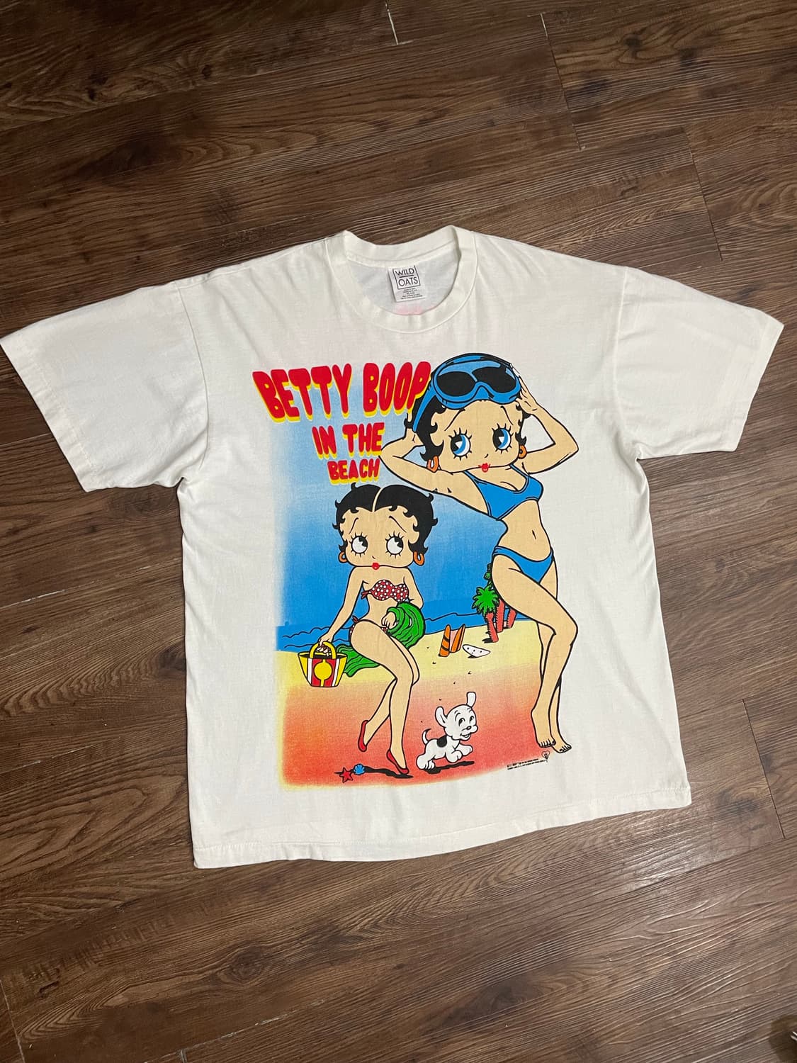 90s USA 빈티지 Betty Boop 베티붑 반팔 티셔츠 상품이미지1