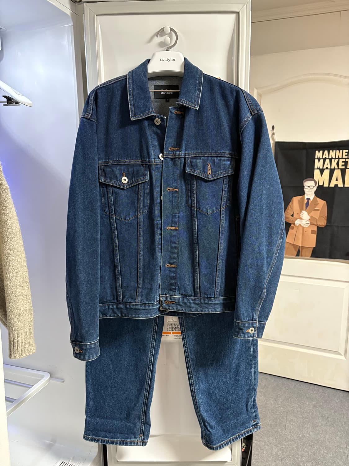 무탠다드 데님 셋업 상품이미지1