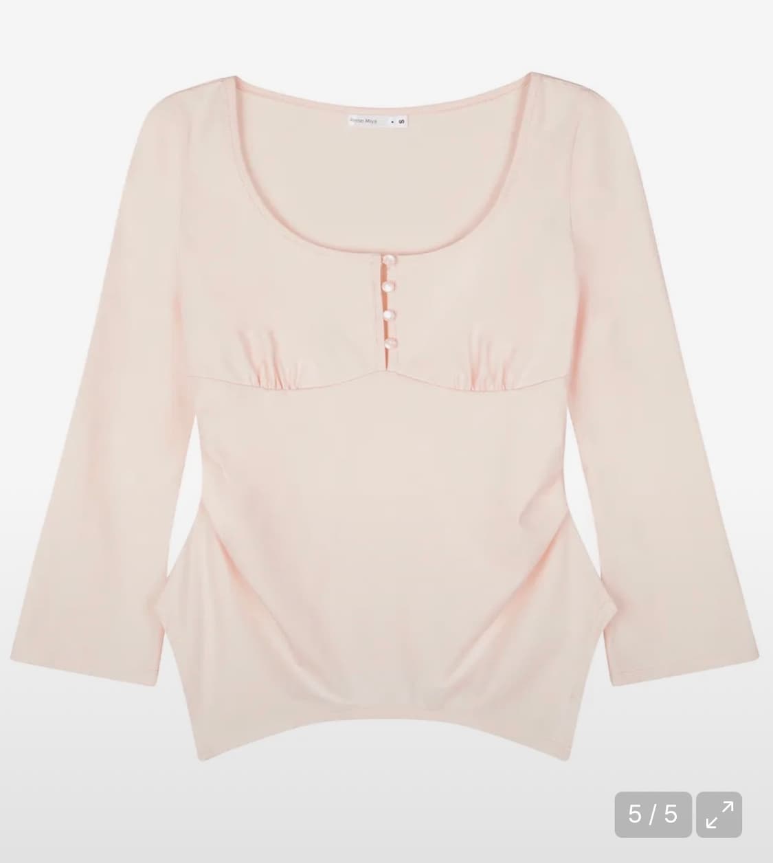 <새상품>레이즈미야 아린 실키 슬림 탑 [BABY PINK] 상품이미지1