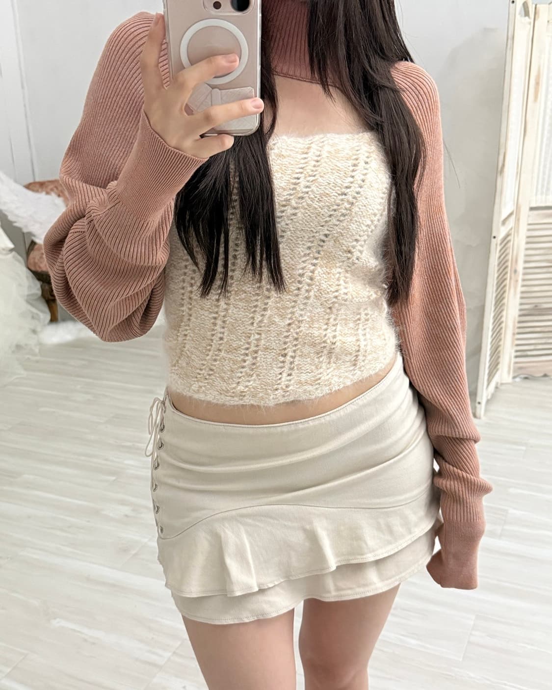 SLY brick body less knit top 상품이미지4