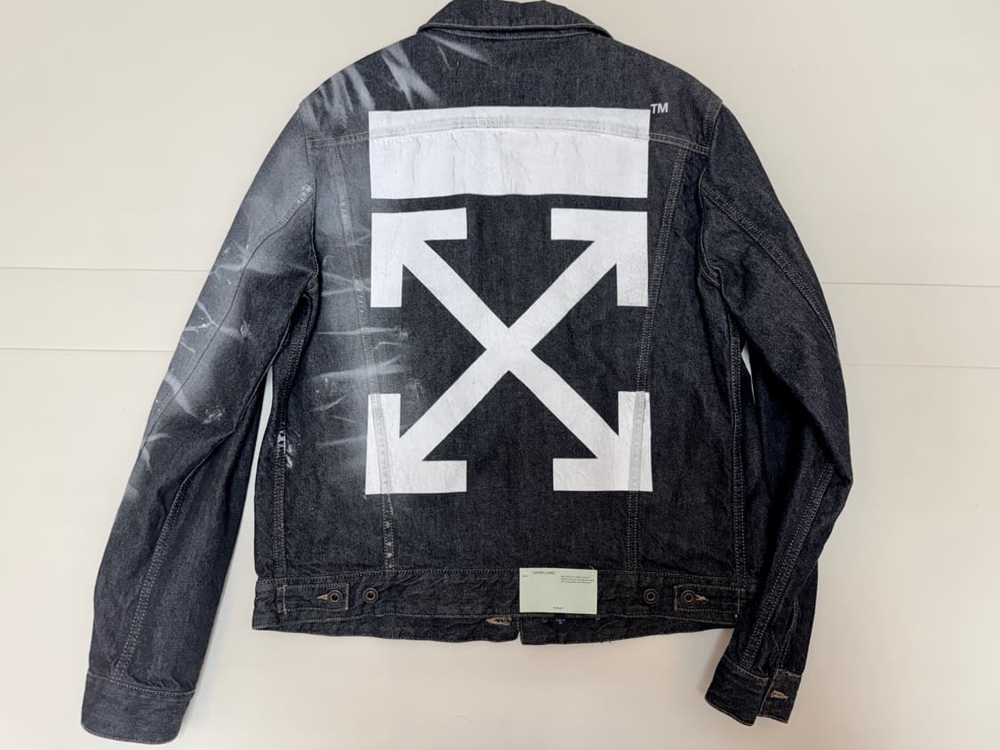 오프화이트 11주년 데님 자켓 XL 상품이미지2