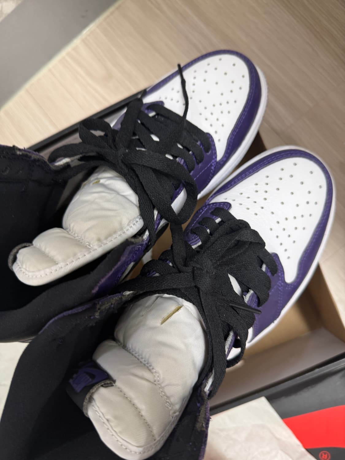 조던 1 레트로 하이 OG 코트퍼플 250 상품이미지3