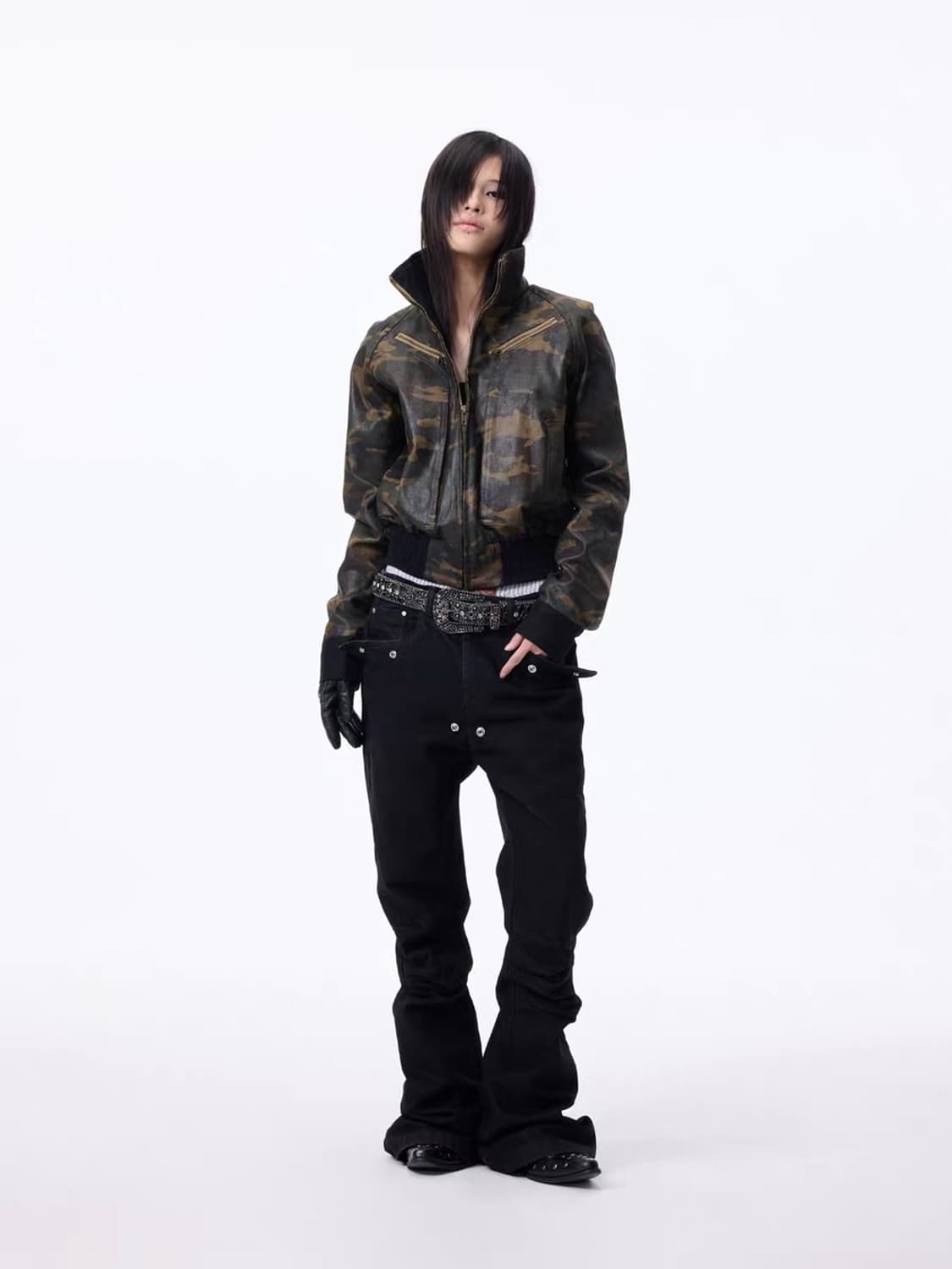 Lightinus Wax Camouflage crop jacket 상품이미지4