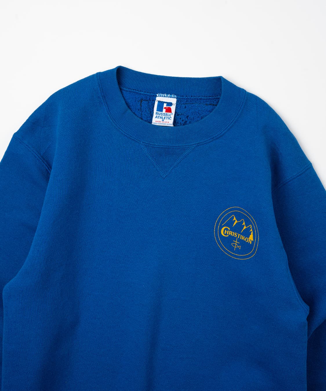 (95) 90's 러셀어슬레틱 "Christikon" V-스티치 스웻셔츠 상품이미지3