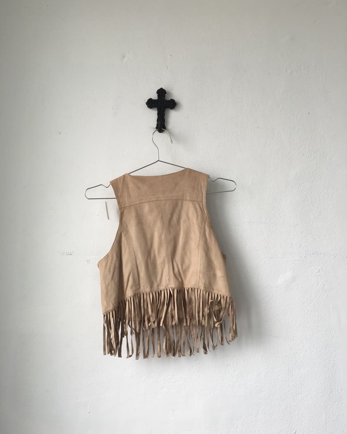 Stud fringe point vest 상품이미지3