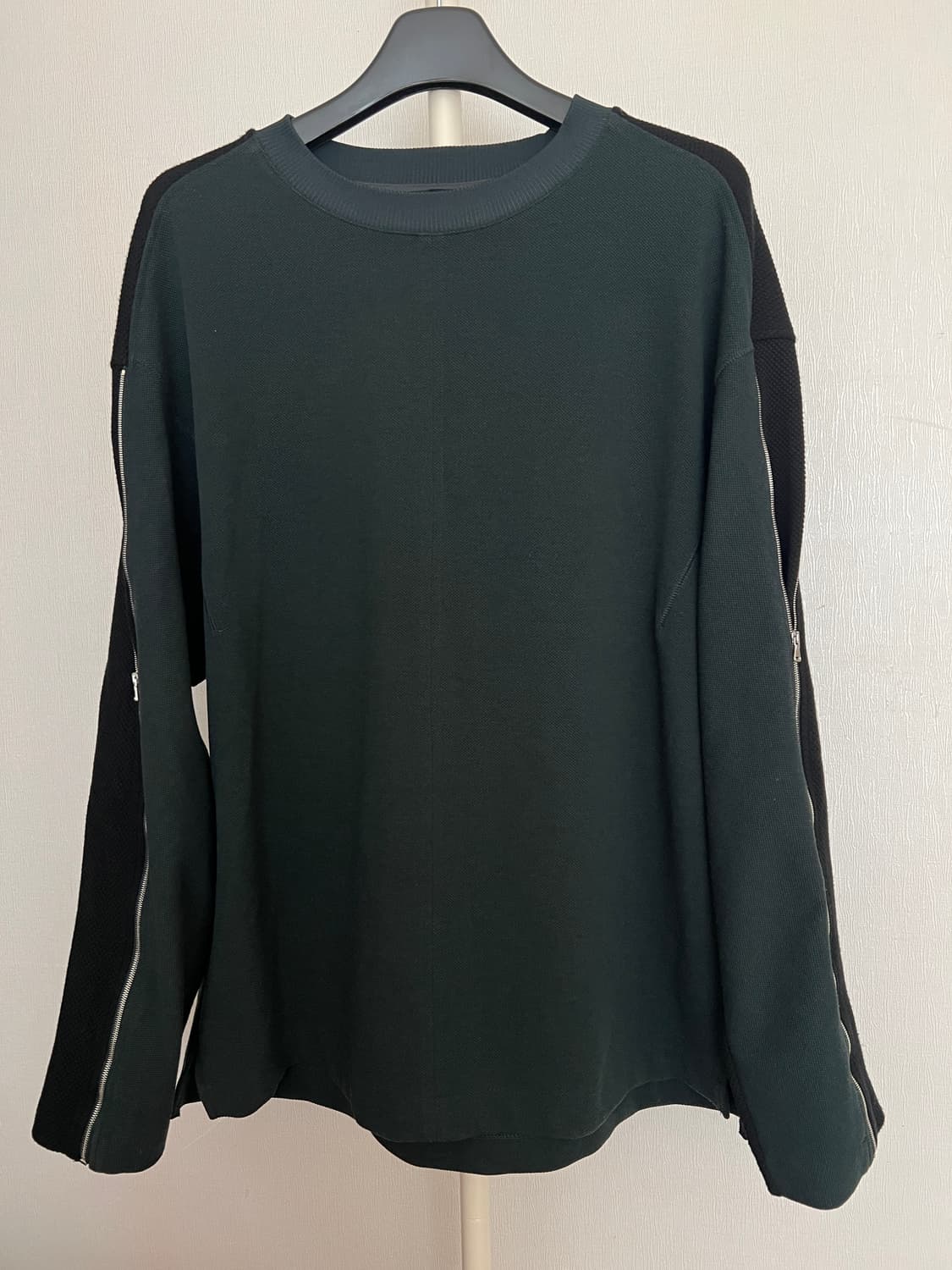 시스템옴므 배색 집업 오버핏 맨투맨 (105) 상품이미지1