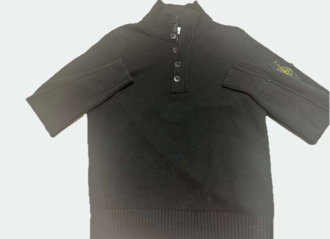 스톤아일랜드 울 하프집업 니트 상품이미지1