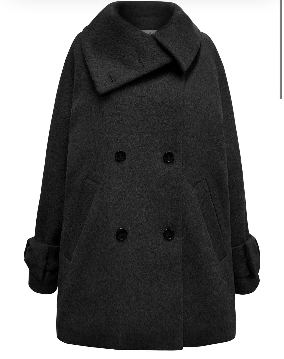 체메씨 울코트 차콜 상품이미지1