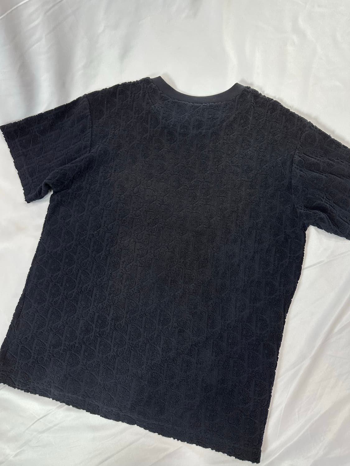 [M] DIOR 디올 오블리크 모티브 테리 반팔 티셔츠 상품이미지8