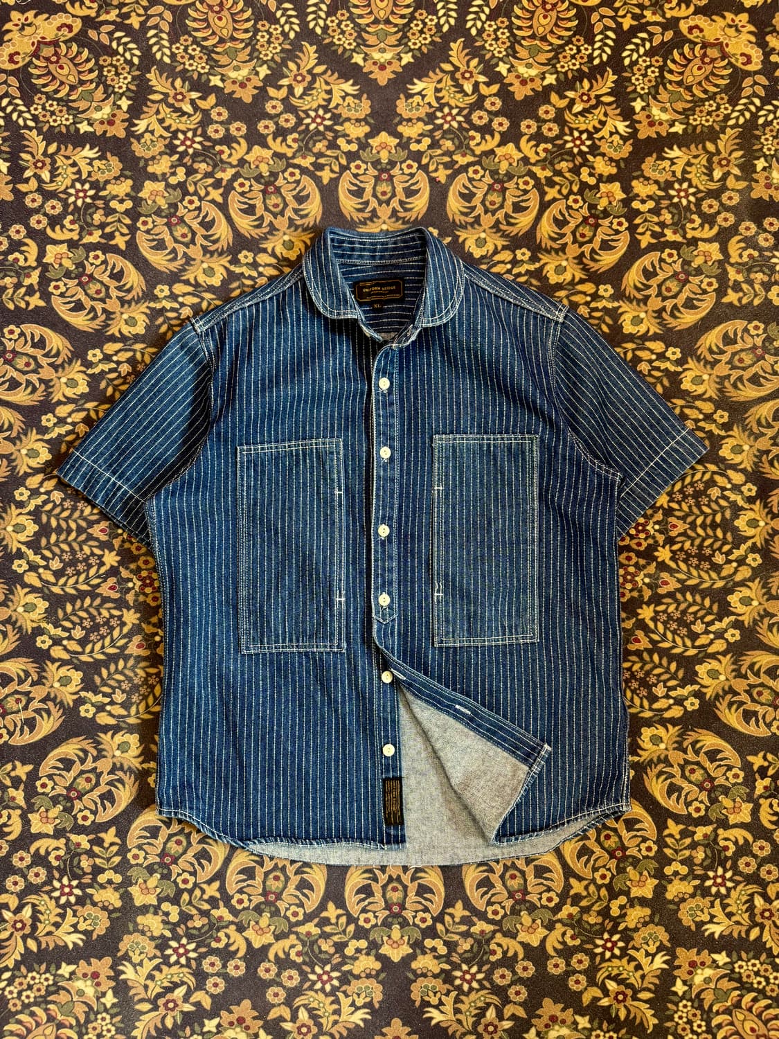 유니폼브릿지 와바시패턴 워크셔츠 상품이미지1