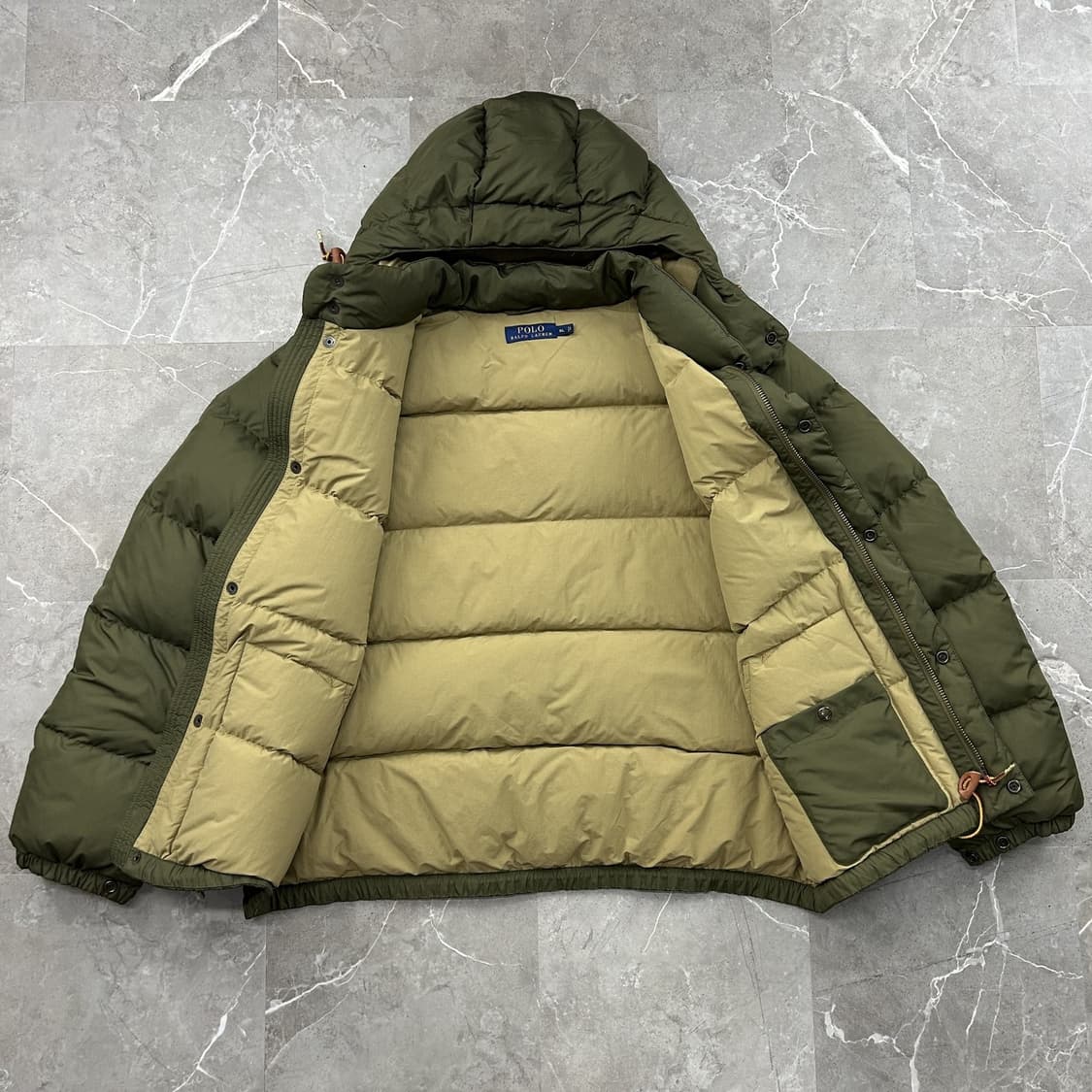 20FW 폴로 랄프 로렌 밀리터리 톤 다운 패딩 올리브카키 상품이미지3