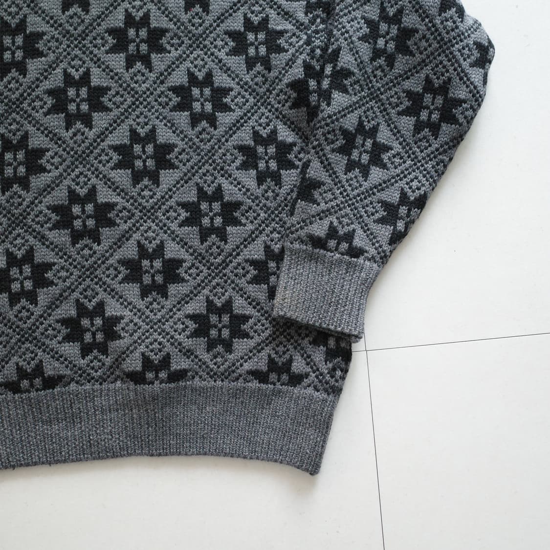 90s 올드 갭 GAP 눈꽃 패턴 울 스웨터 상품이미지9