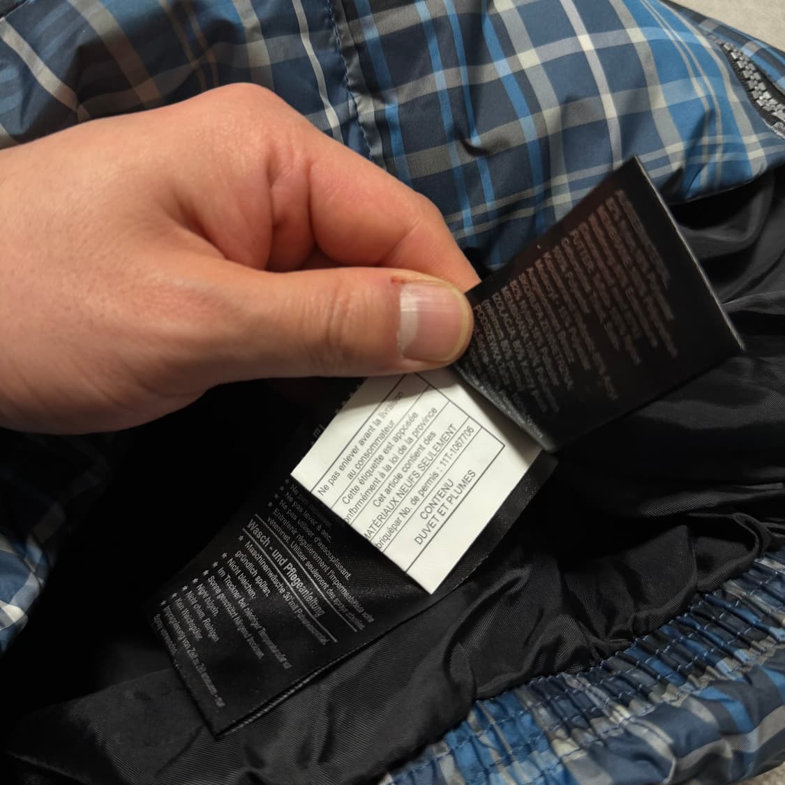 노스페이스 700 체크 패딩조끼 상품이미지6