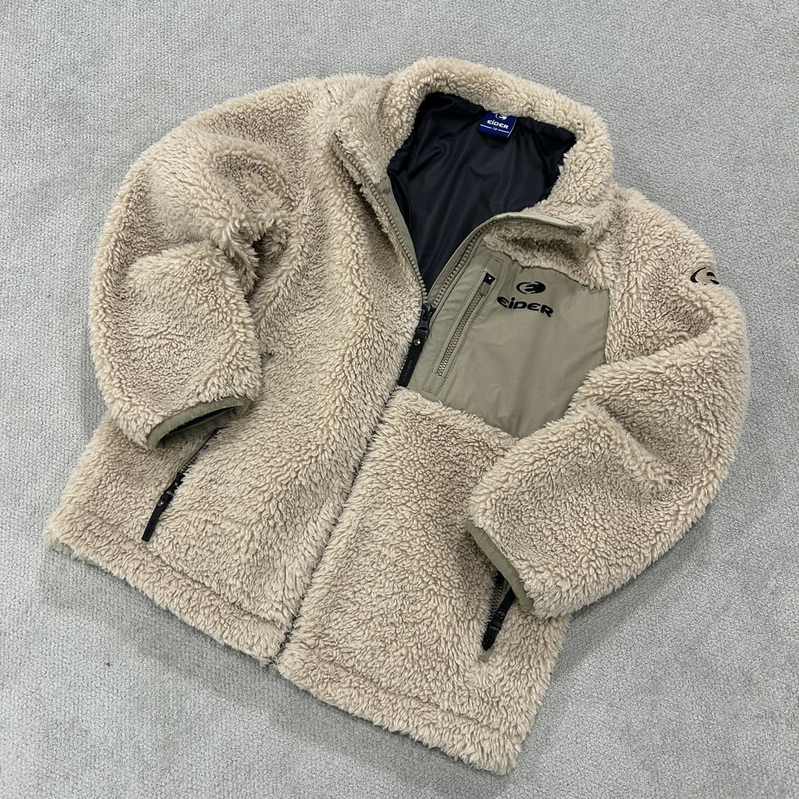 아이더 뽀글이 플리스 자켓 아이보리 130 상품이미지1