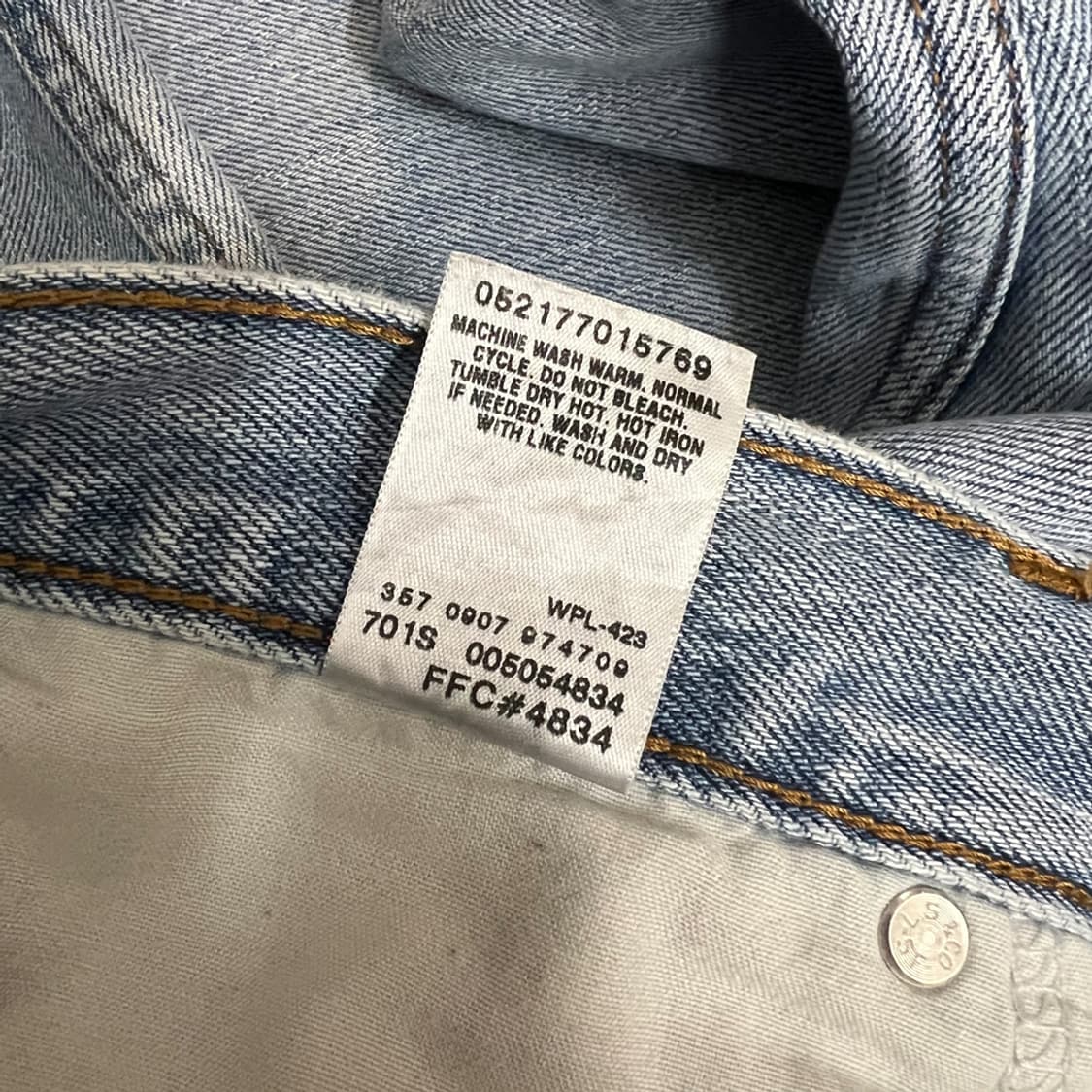 00s 리바이스 505 레귤러핏 연청 데님 팬츠 청바지 34 상품이미지7