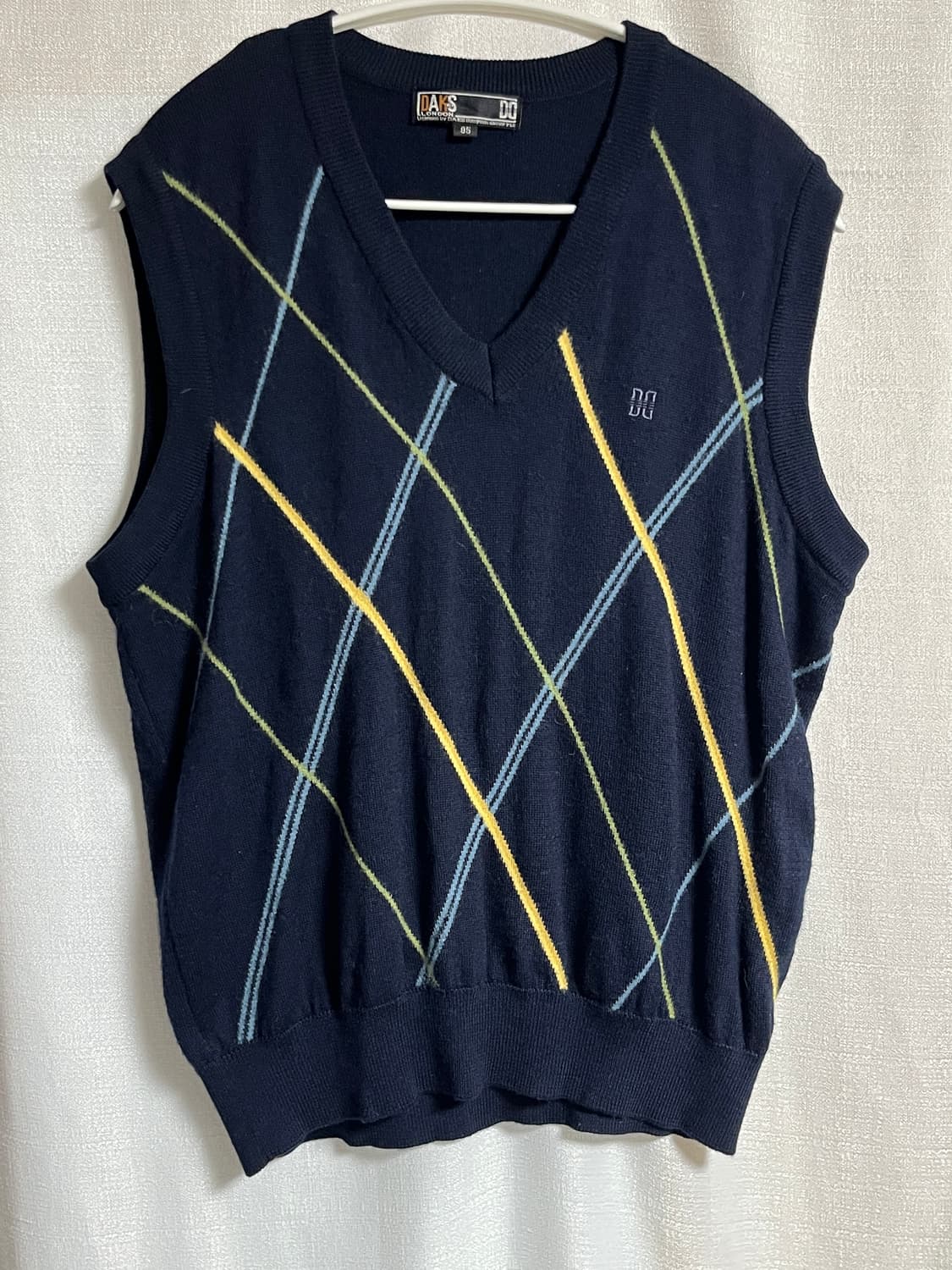 공용 닥스 아가일 니트 베스트 95 상품이미지1