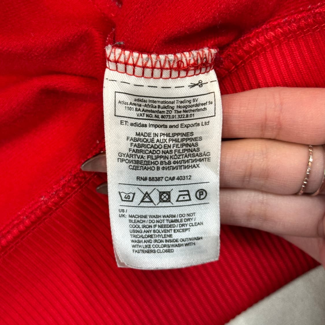L) 아디다스 파이어버드 삼선 져지 트랙탑 집업 레드 A6 상품이미지8