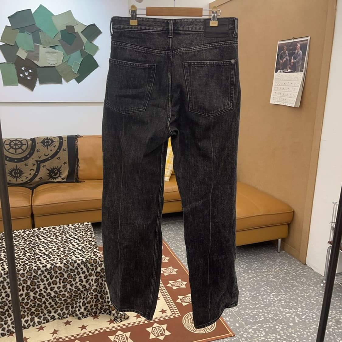 모드나인 빈티지 모던시크 캐주얼 흑청 데님팬츠 31인치 C08826 상품이미지4