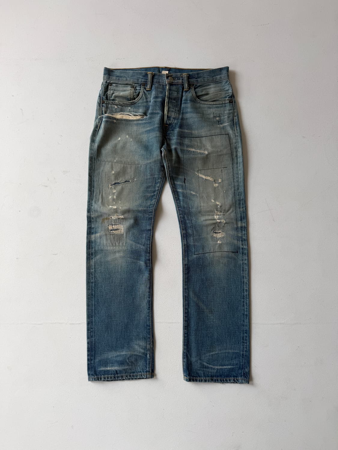 RRL Low straight selvedge jean.  상품이미지1