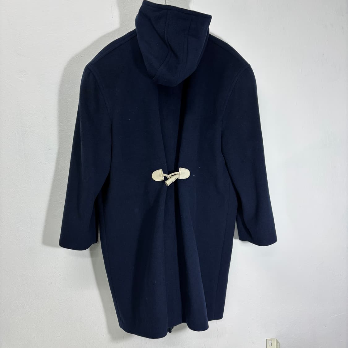 우먼L 빈티지 네이비 더플포인트 후드더플코트 상품이미지3