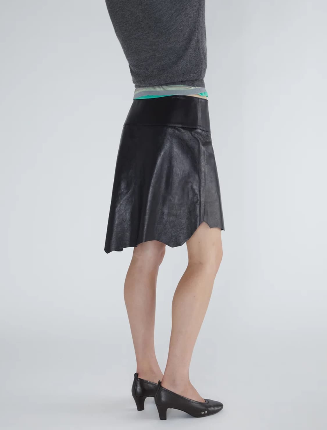 [38]팔로마울 Rietti 레더 스커트 상품이미지3