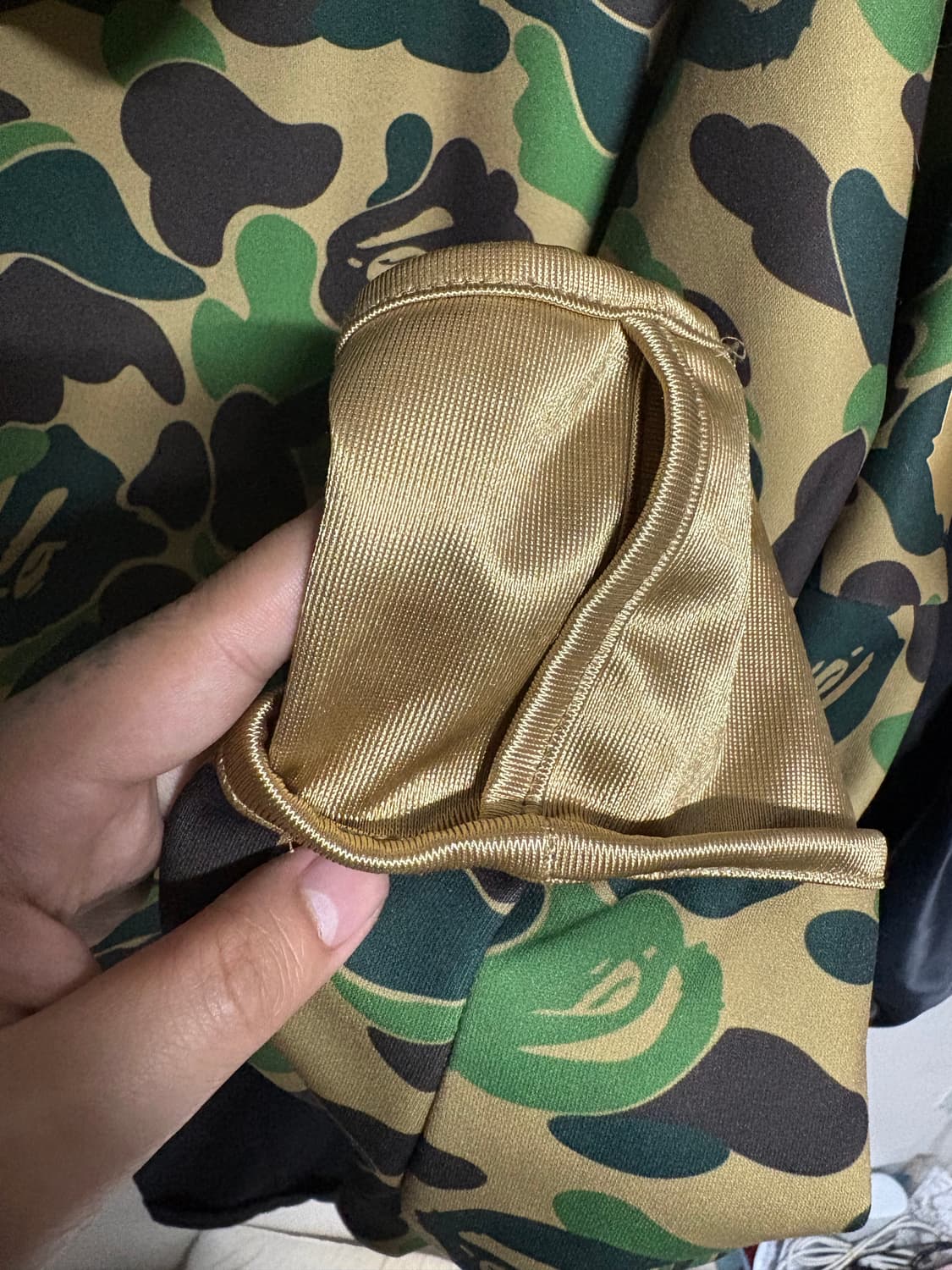 베이프 아디다스 녹계 샤크 풀 집업 져지 2xl 상품이미지4