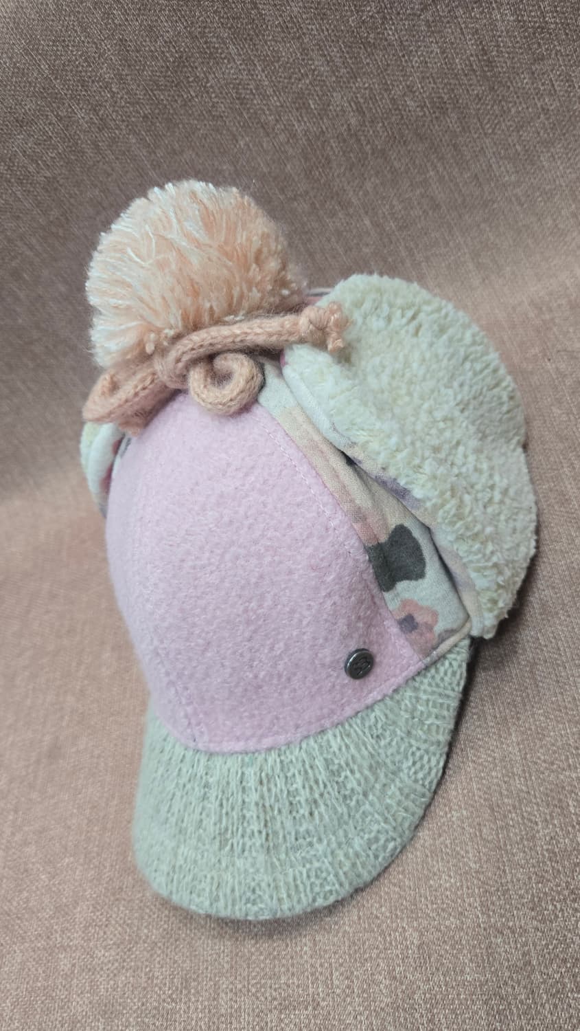 스미스브릿지 귀달이 털모자 핑크색 벙거지 상품이미지2