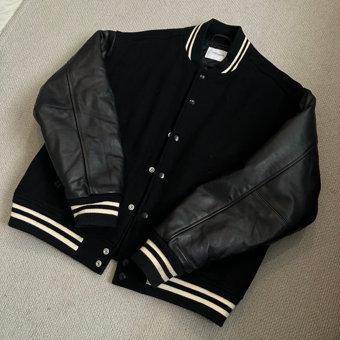 아웃스탠딩 (Outstanding)카우레더 바시티 자켓 3 상품이미지2