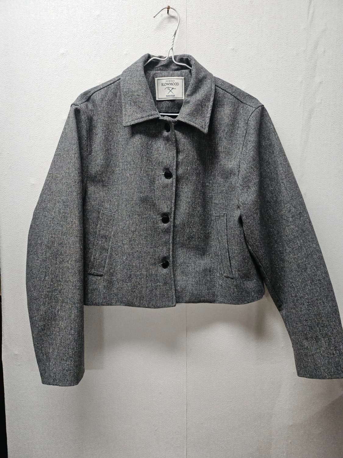 SLOWMOOD 헤링본 크롭 자켓  L 상품이미지1
