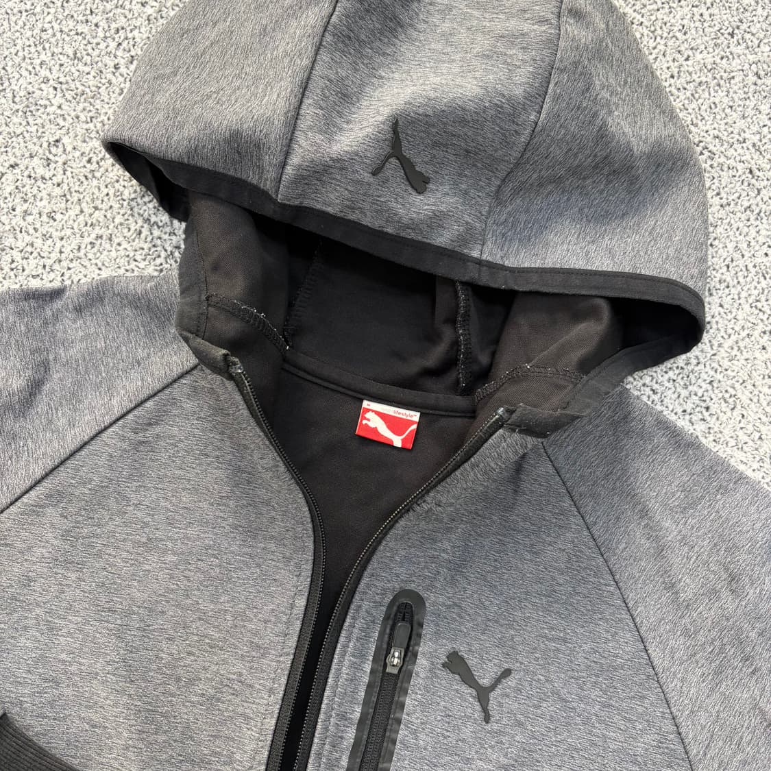 M 푸마 후드 집업 저지 자켓 러닝 0305J 상품이미지2