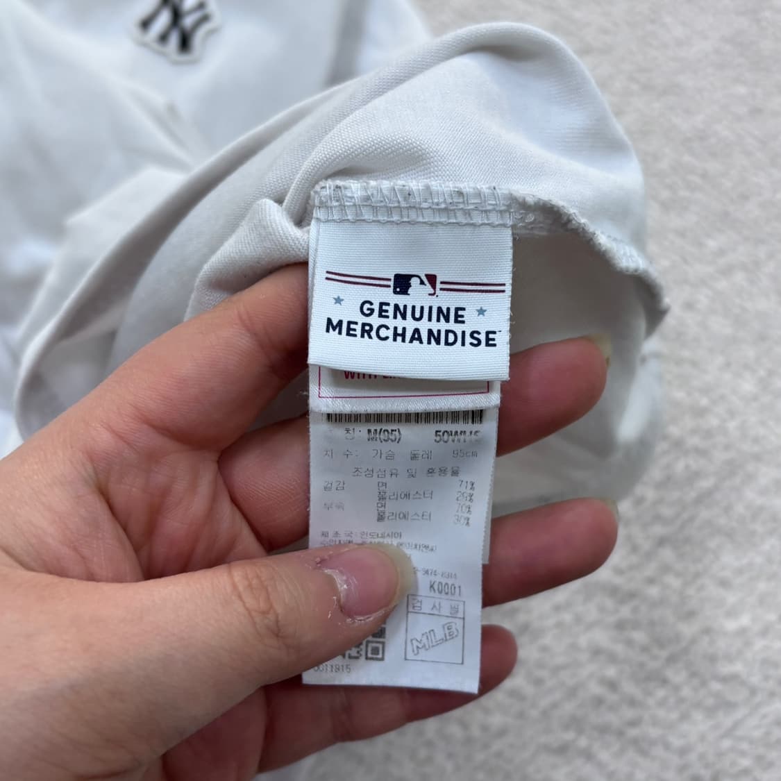 M MLB 뉴욕 양키스 베이직 반팔 0402E 상품이미지4