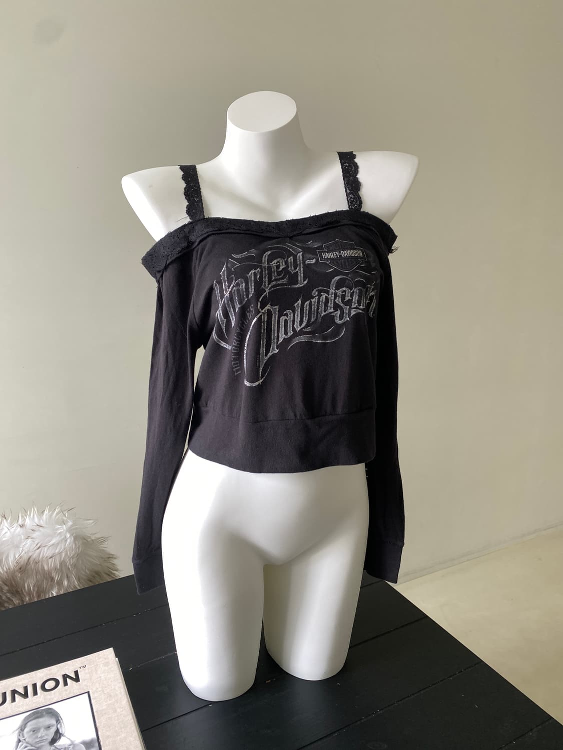 할리데이비슨 커스텀 오프숄더 탑 상품이미지1