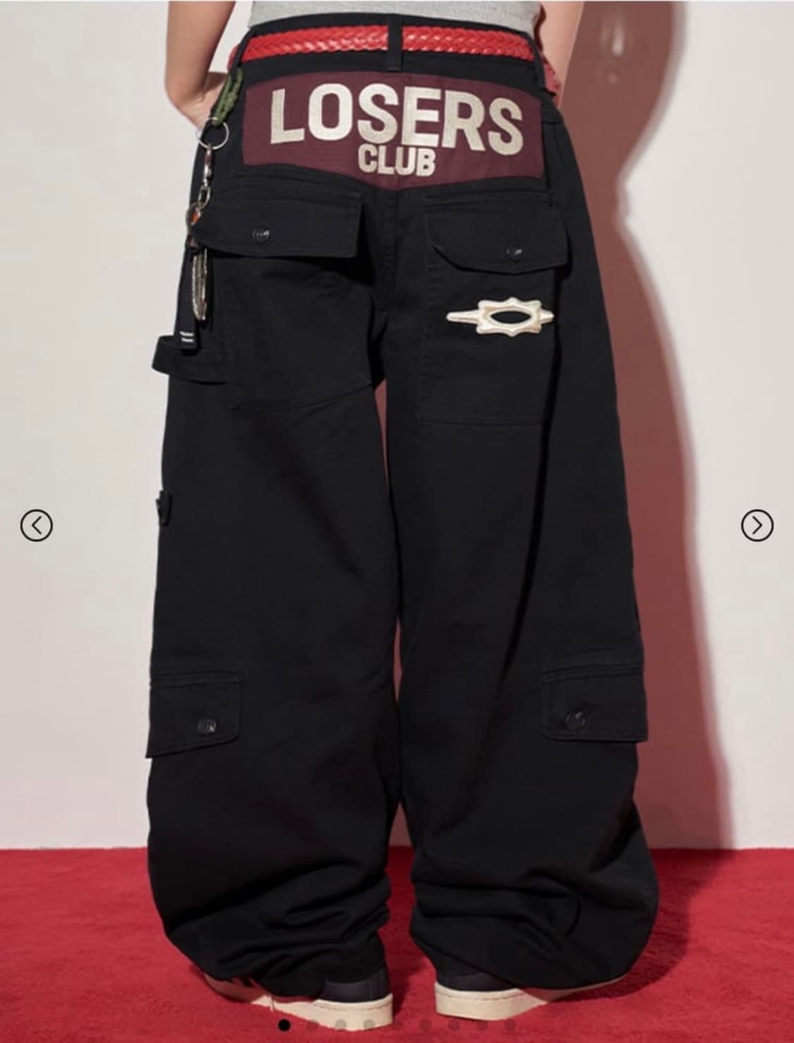 루저스 클럽 멀티 카고포켓 와이드 면팬츠 상품이미지1