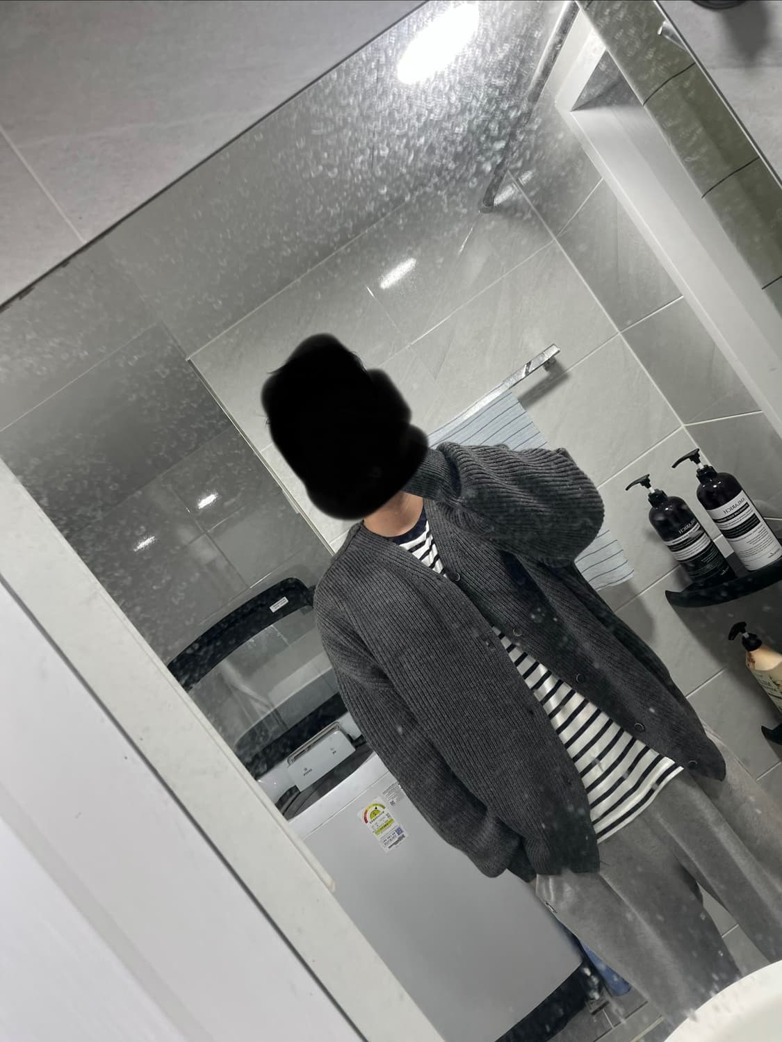 엘무드 가디건 그레이 48 상품이미지6