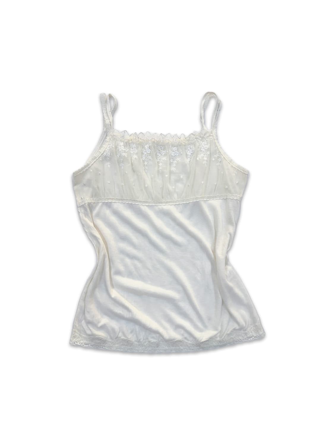 빈티지 레이스 프릴 레이어드 모리 슬리브리스 상품이미지1