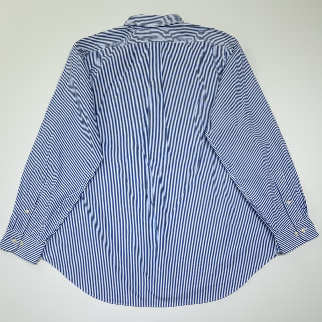 CL965 XL 폴로 90s 홍콩판 클래식핏 블루 스트라이프 셔츠 남방 상품이미지6