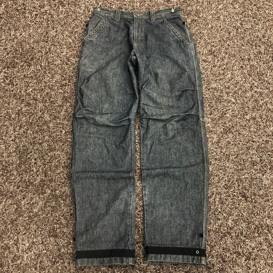 후부 올드스쿨 힙합 와이드 데님 팬츠 상품이미지5