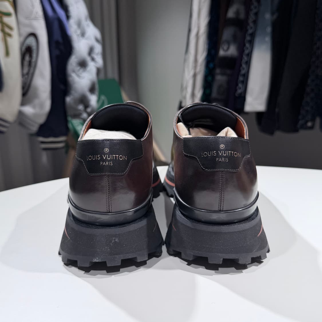 (A/8.5) / 루이비통 더비 클리퍼 카프스킨 코냑 브라운 구두 로퍼 상품이미지5