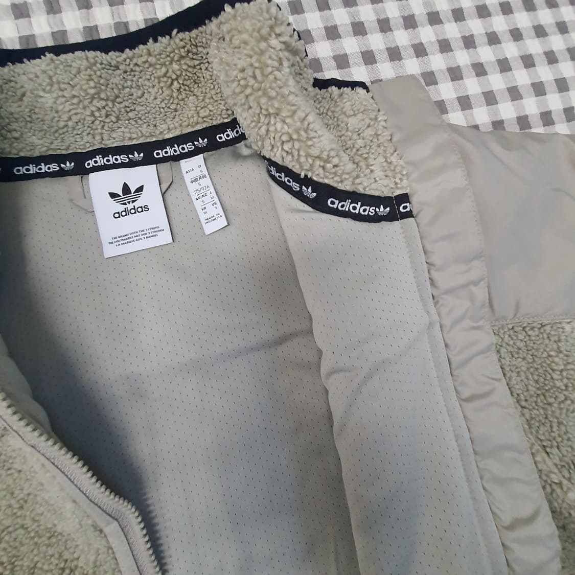 아디다스 오버핏 플리츠 집업자켓 남자95~100 상품이미지6