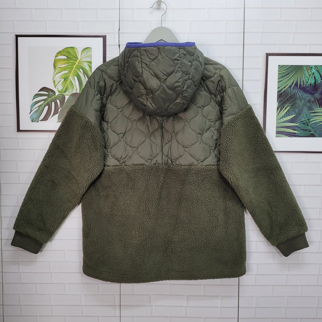 질스튜어트 스포츠 플리스 아노락 후드 반집업 재킷 자켓 긴팔 티 새상품급 상품이미지5